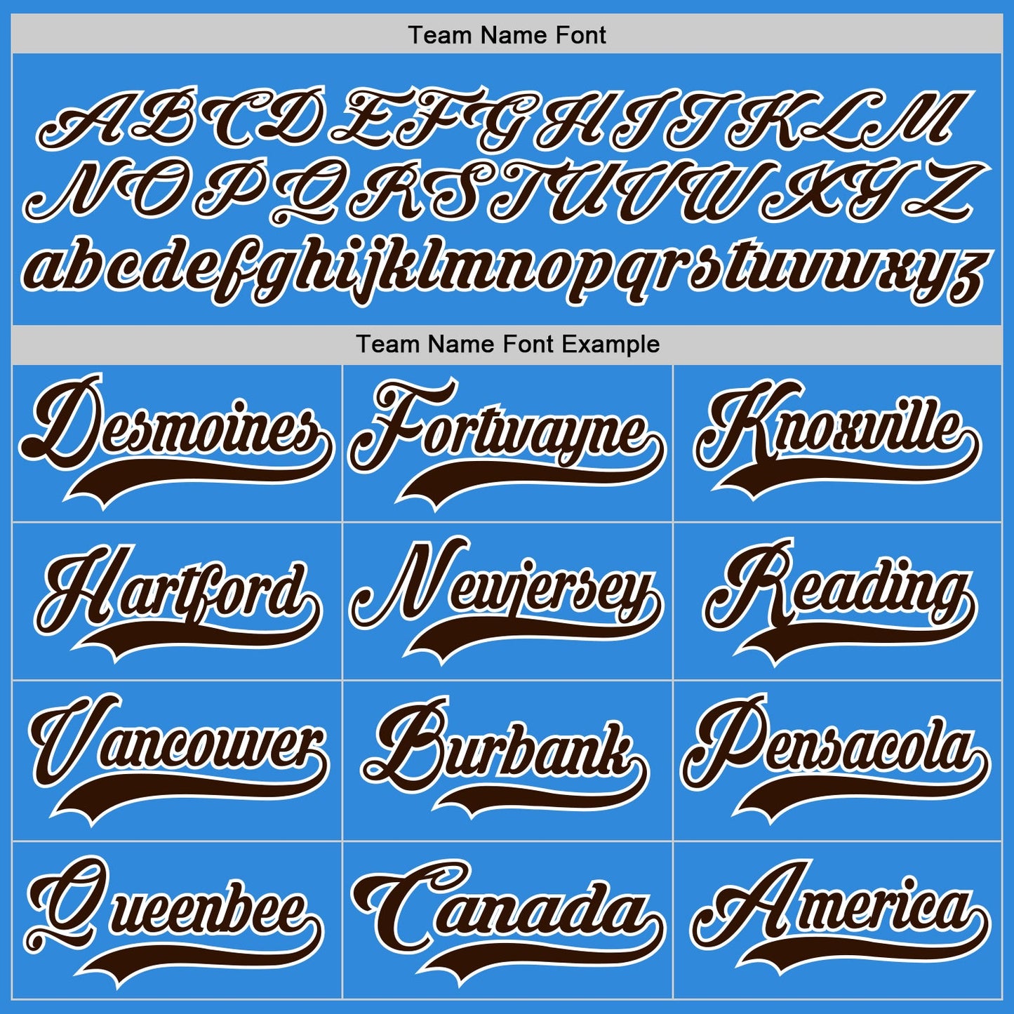 Custom Sky Blue Brown-White Hockey Lace Neck Jersey