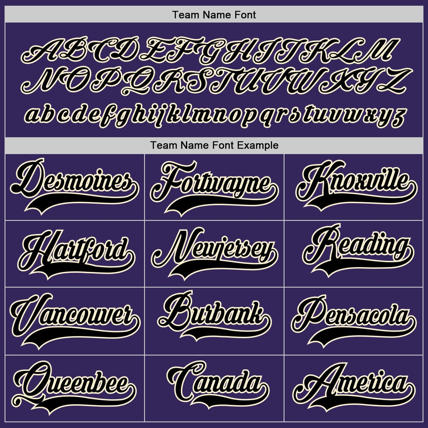 Custom Purple Black-Cream Hockey Jersey