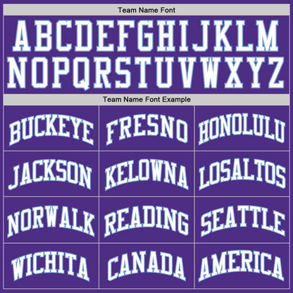 Custom Purple White-Light Blue Authentic Throwback Basketball Jersey