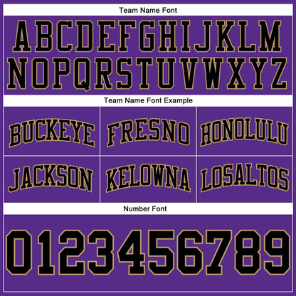 Custom Purple Black-Old Gold Authentic Throwback Basketball Shorts