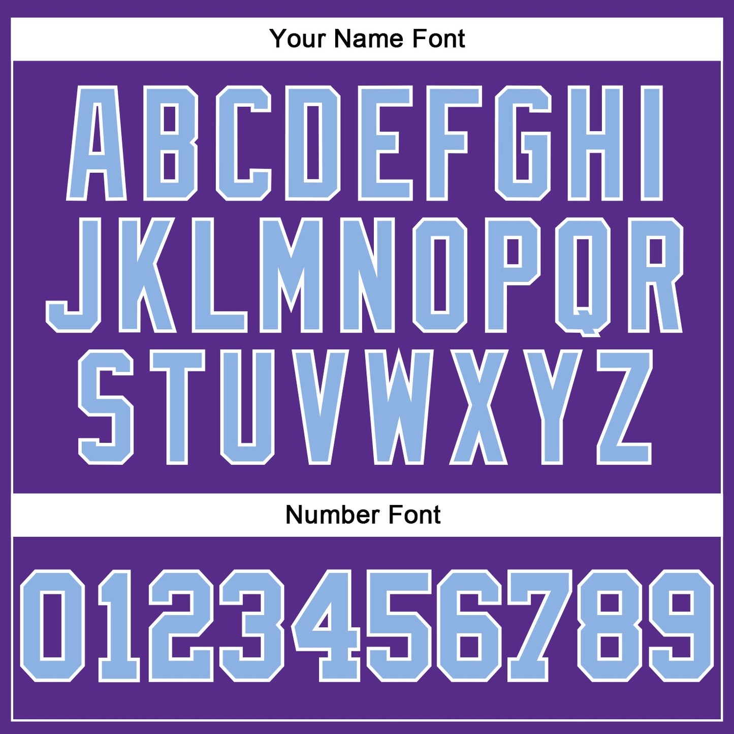 Custom Purple Light Blue-White Authentic Football Jersey