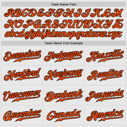 Custom White Black Pinstripe Orange-Black Authentic Raglan Sleeves Baseball Jersey