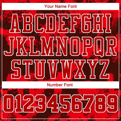 Custom Red Red-Black Round Neck Sublimation Basketball Uniform Jersey