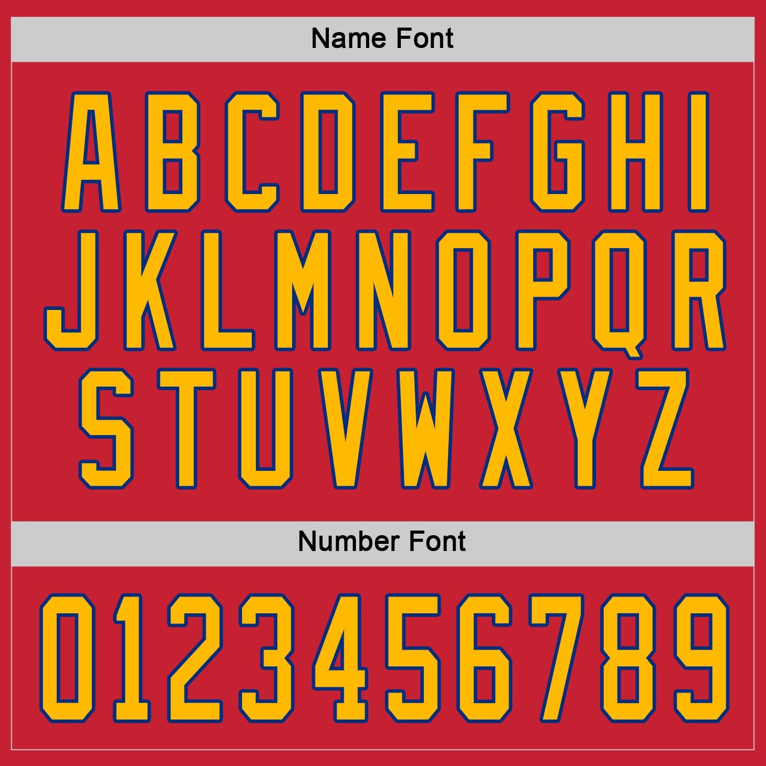 Custom Red Gold-Royal Hockey Jersey