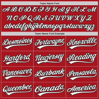 Custom Stitched Red White-Black Baseball Pullover Sweatshirt Hoodie