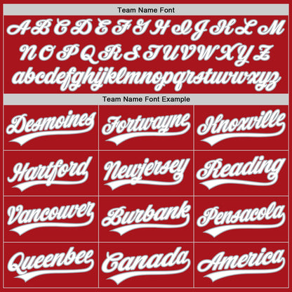 Custom Stitched Red White-Gray Baseball Pullover Sweatshirt Hoodie