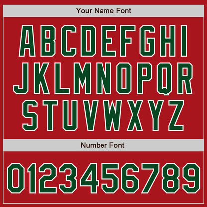 Custom Stitched Red Green-White Baseball Pullover Sweatshirt Hoodie