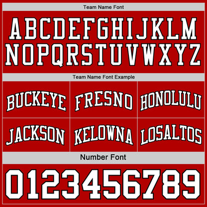 Custom Reversible Black White-Red Double Side Sublimation Basketball Set Jersey