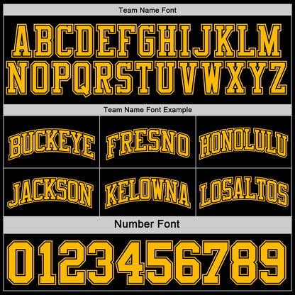 Custom Reversible Black Gold Double Side Sublimation Basketball Set Jersey