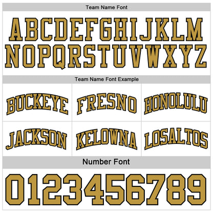 Custom Reversible Black Old Gold-White Double Side Sublimation Basketball Set Jersey