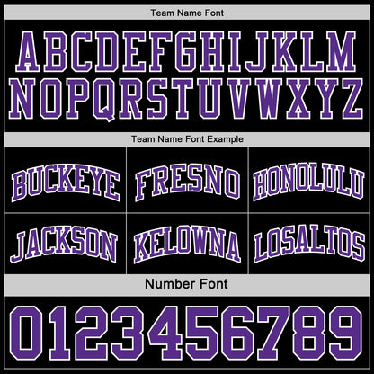 Custom Reversible Black Purple-White Double Side Sublimation Basketball Set Jersey