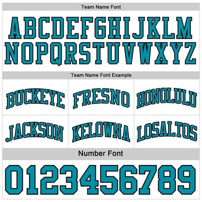 Custom Reversible Black White-Teal Double Side Sublimation Basketball Set Jersey