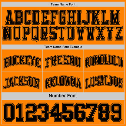Custom Reversible Black Bay Orange Double Side Sublimation Basketball Set Jersey