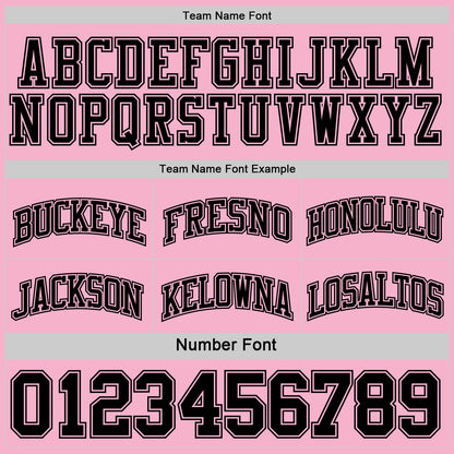 Custom Reversible Black Light Pink Double Side Sublimation Basketball Set Jersey