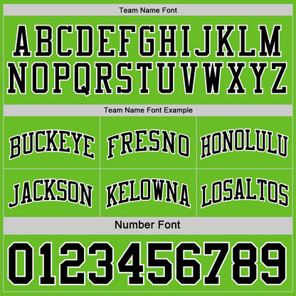 Custom Reversible Black Grass Green-White Double Side Sublimation Basketball Set Jersey