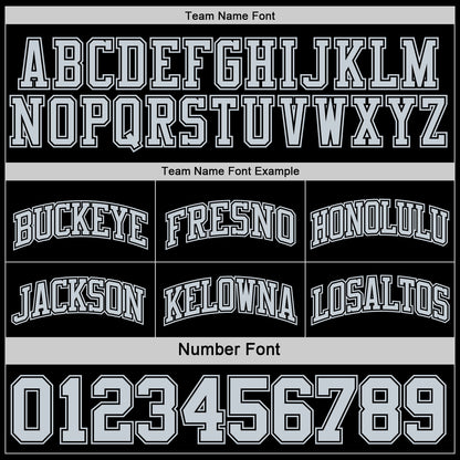 Custom Reversible Black Silver Double Side Sublimation Basketball Set Jersey