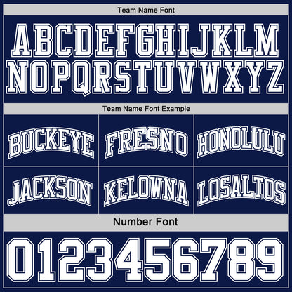 Custom Navy White Reversible Double Side Sublimation Basketball Set Jersey