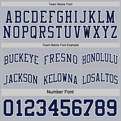 Custom Navy White-Gray Reversible Double Side Sublimation Basketball Set Jersey