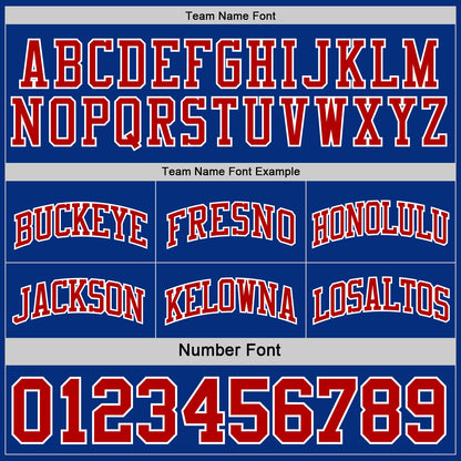 Custom Red Royal-White Reversible Double Side Sublimation Basketball Set Jersey