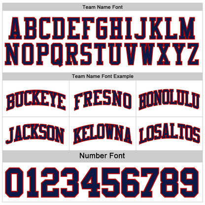 Custom Red Navy-White Reversible Double Side Sublimation Basketball Set Jersey