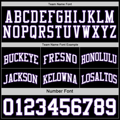 Custom Purple White-Black Reversible Double Side Sublimation Basketball Set Jersey
