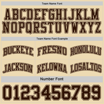 Custom Reversible Brown Cream Double Side Sublimation Basketball Set Jersey