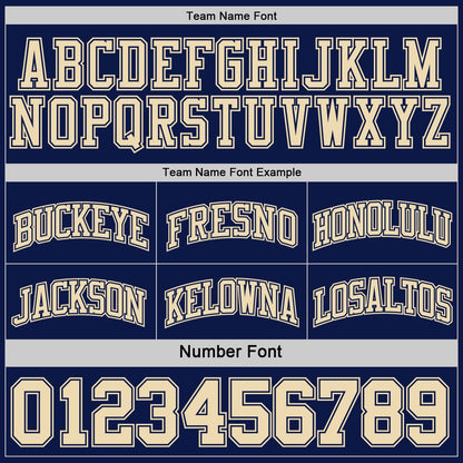 Custom Reversible Navy Cream Double Side Sublimation Basketball Set Jersey