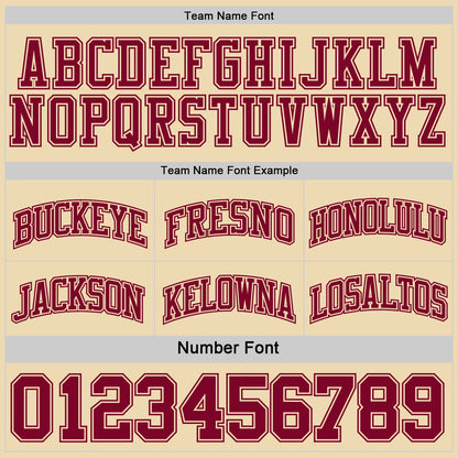 Custom Reversible Maroon Cream Double Side Sublimation Basketball Set Jersey