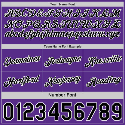 Custom Reversible Black Purple-White Double Side Star Sublimation Basketball Set Jersey