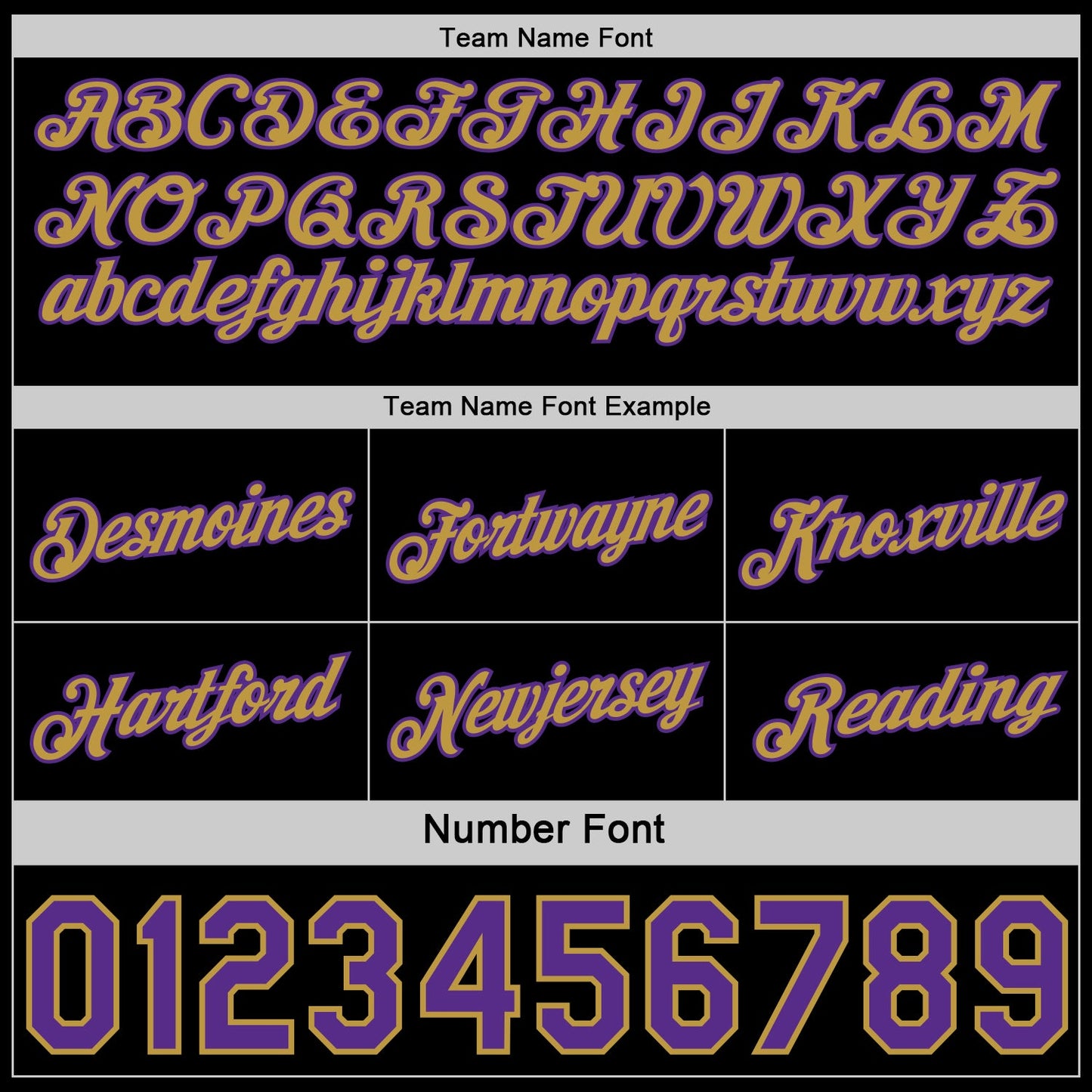 Custom Reversible Black Purple-Old Gold Double Side Star Sublimation Basketball Set Jersey