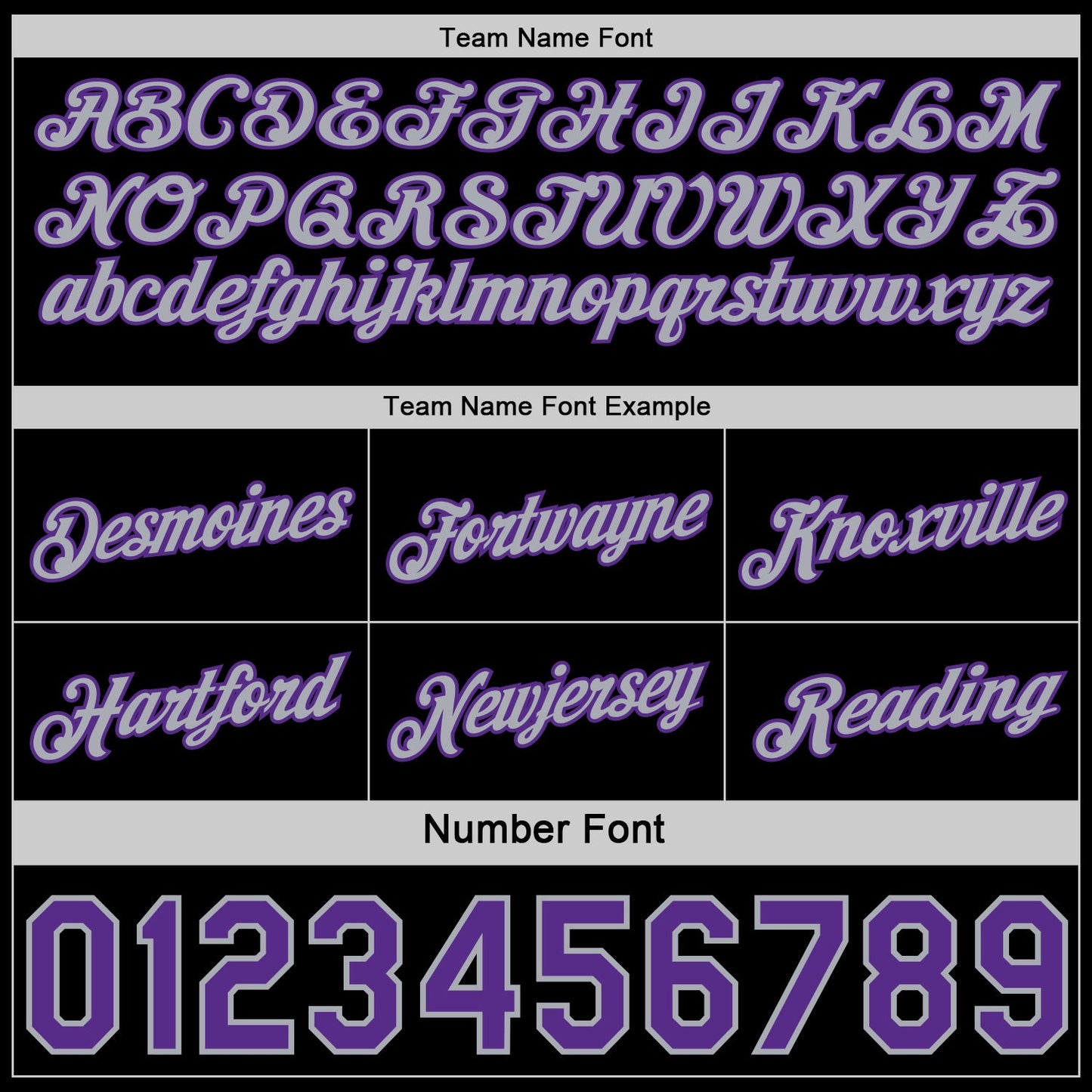 Custom Reversible Black Purple-Gray Double Side Star Sublimation Basketball Set Jersey