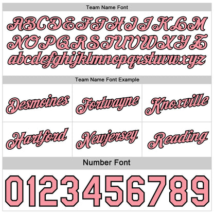 Custom Reversible Black White-Medium Pink Double Side Star Sublimation Basketball Set Jersey