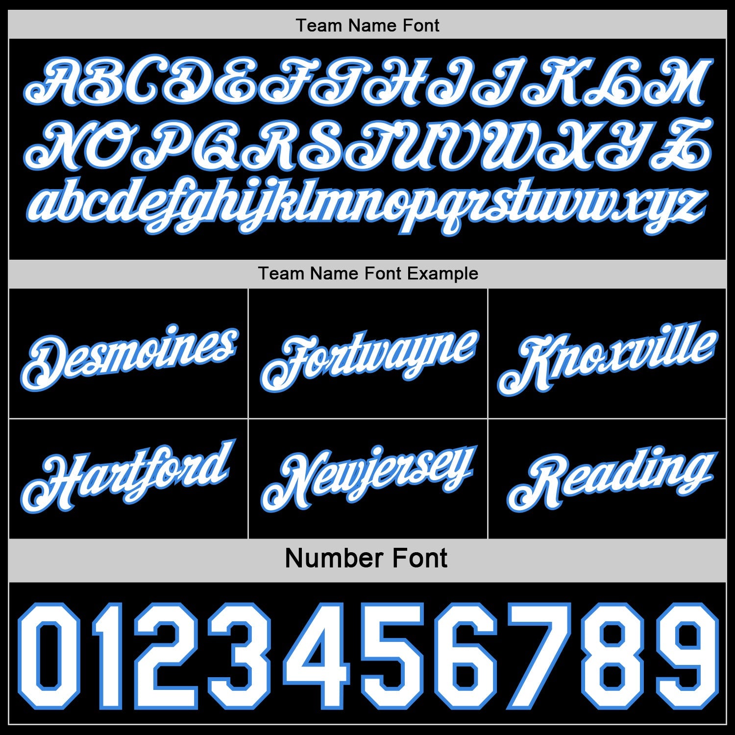 Custom Reversible Black White-Powder Blue Double Side Star Sublimation Basketball Set Jersey