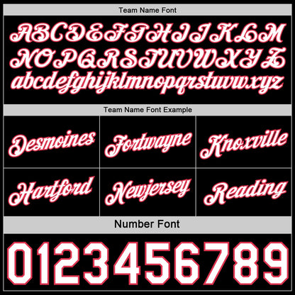Custom Reversible Black White-Neon Pink Double Side Star Sublimation Basketball Set Jersey