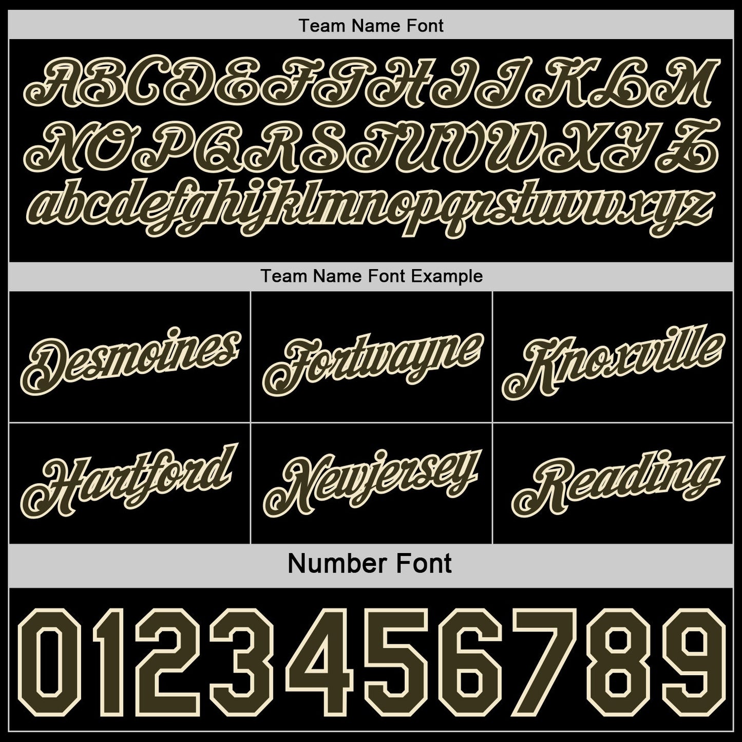 Custom Reversible Black Olive-Cream Double Side Star Sublimation Basketball Set Jersey