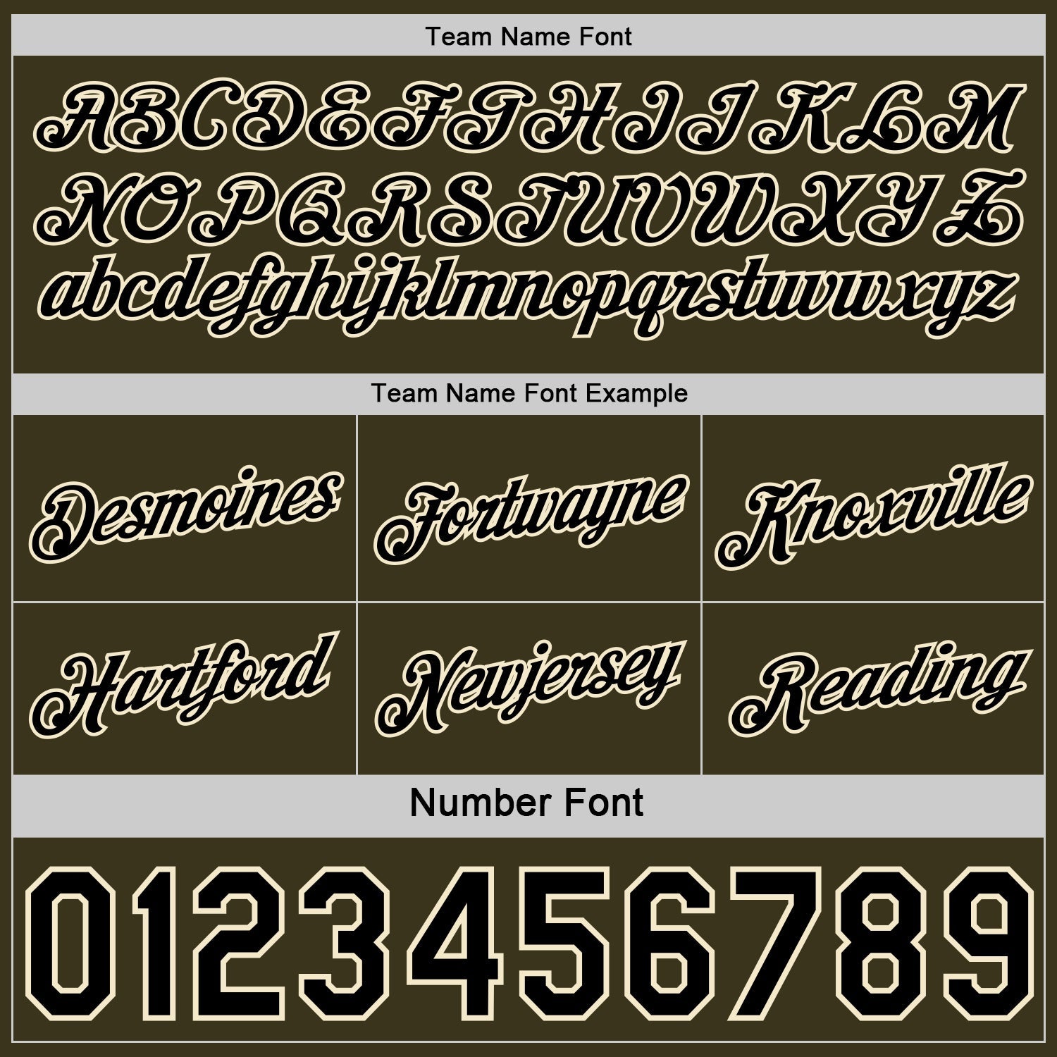 Custom Reversible Black Olive-Cream Double Side Star Sublimation Basketball Set Jersey