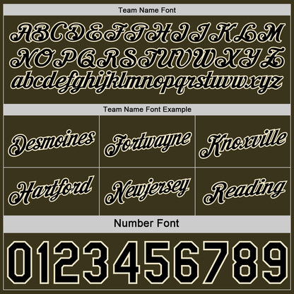 Custom Reversible Black Olive-Cream Double Side Star Sublimation Basketball Set Jersey