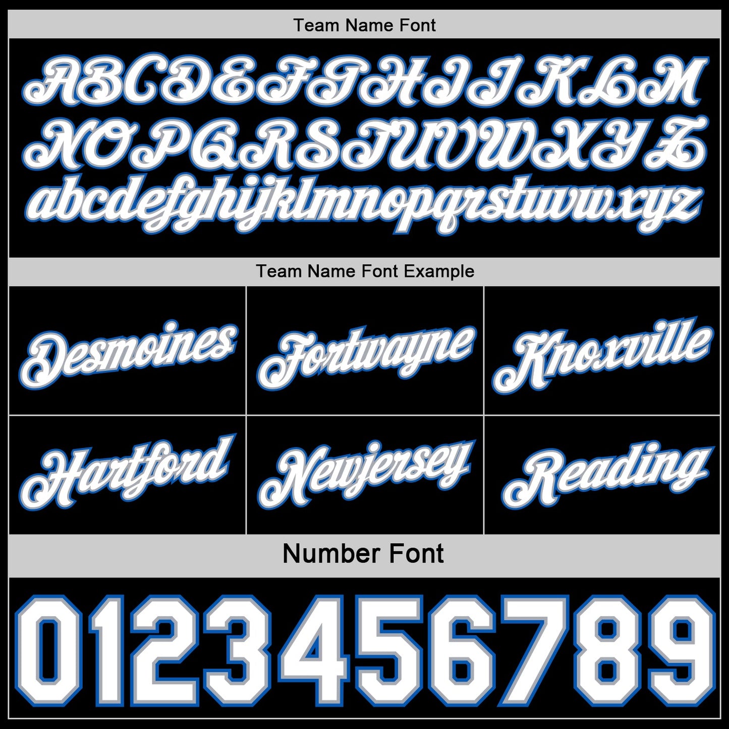 Custom Reversible Black White-Blue Double Side Star Sublimation Basketball Set Jersey