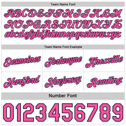 Custom Reversible Navy White-Pink Double Side Star Sublimation Basketball Set Jersey