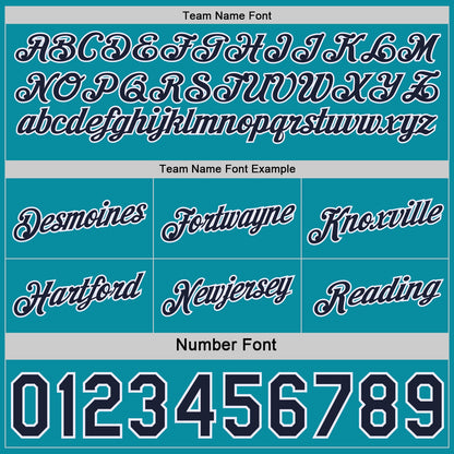 Custom Reversible Navy Teal-White Double Side Star Sublimation Basketball Set Jersey