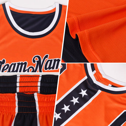 Custom Reversible Navy Gray-Teal Double Side Star Sublimation Basketball Set Jersey