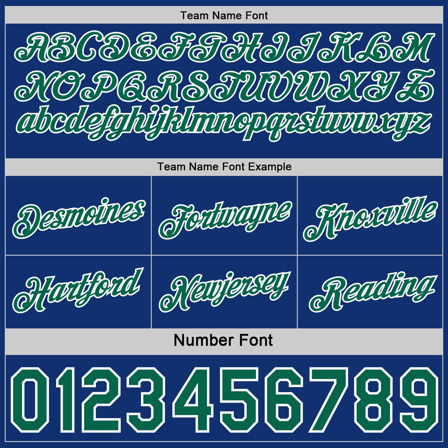 Custom Reversible Royal Kelly Green-White Double Side Star Sublimation Basketball Set Jersey