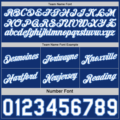 Custom Reversible Royal White-Lakes Blue Double Side Star Sublimation Basketball Set Jersey