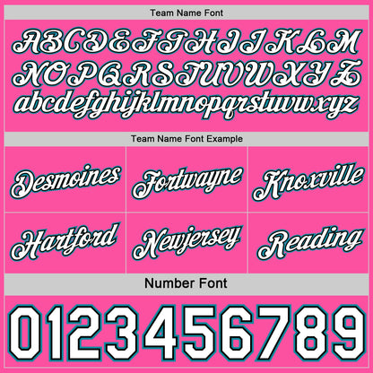 Custom Reversible Pink White Teal-Black Double Side Star Sublimation Basketball Set Jersey