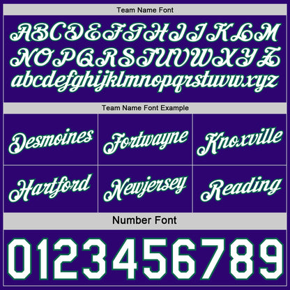Custom Reversible Purple White-Kelly Green Double Side Star Sublimation Basketball Set Jersey