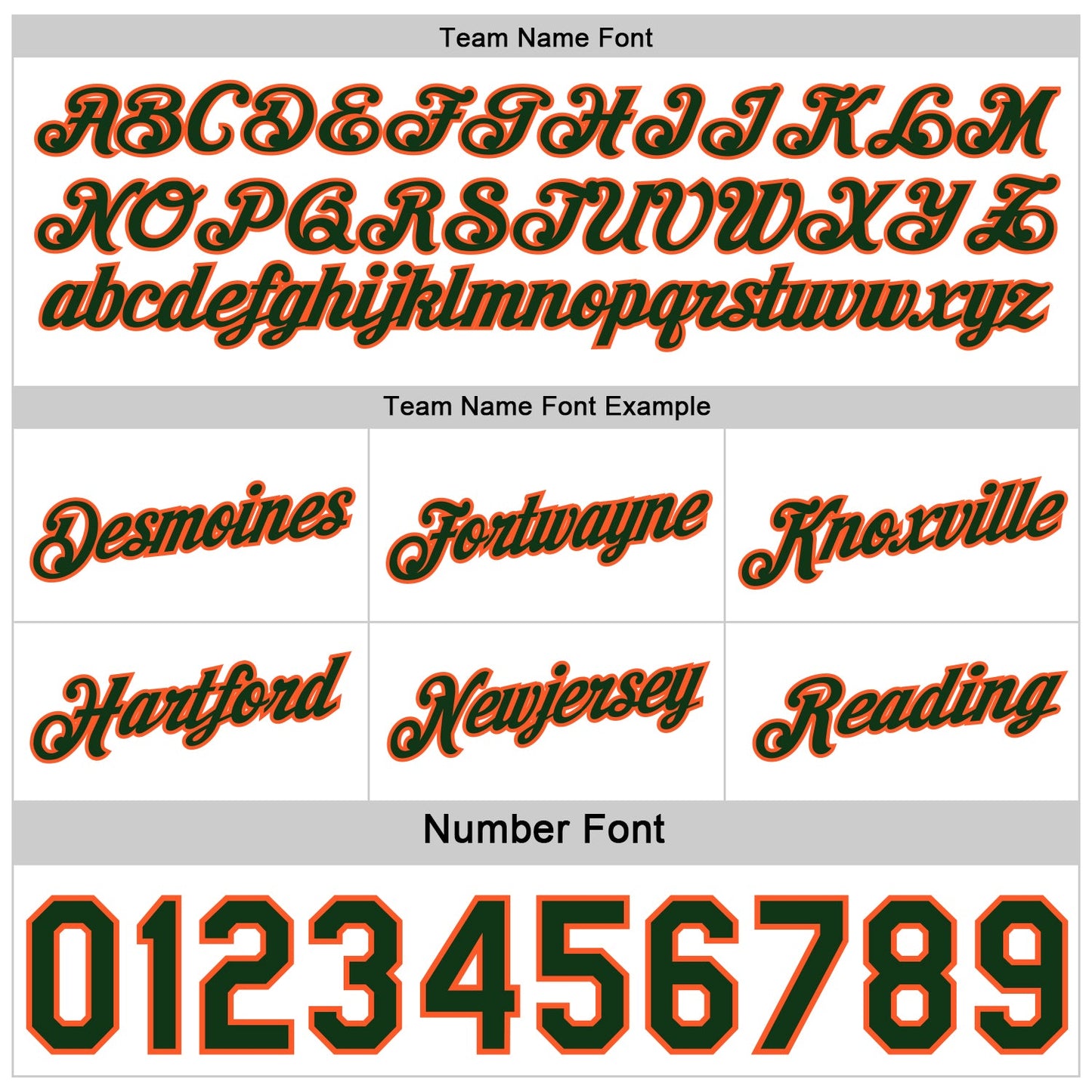 Custom Reversible Green Orange-White Double Side Star Sublimation Basketball Set Jersey