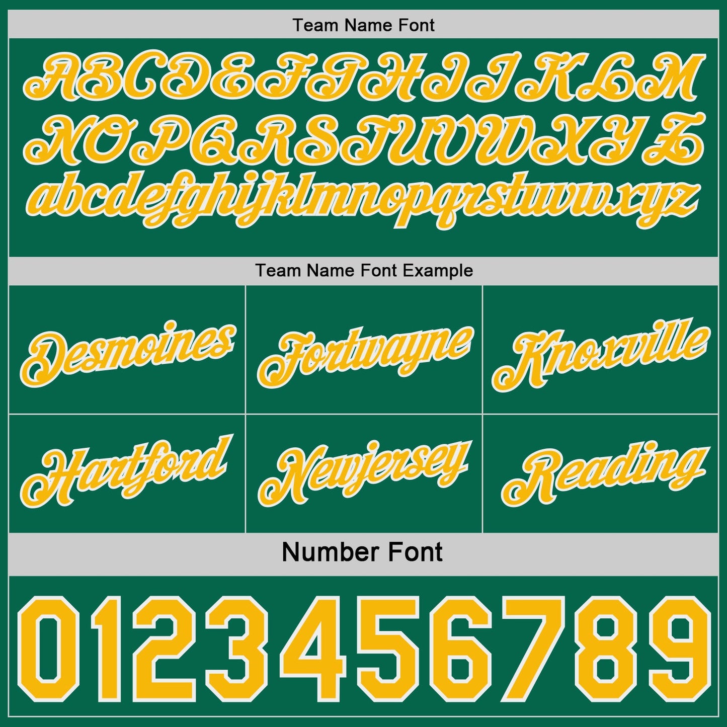 Custom Reversible Kelly Green Gold-White Double Side Star Sublimation Basketball Set Jersey