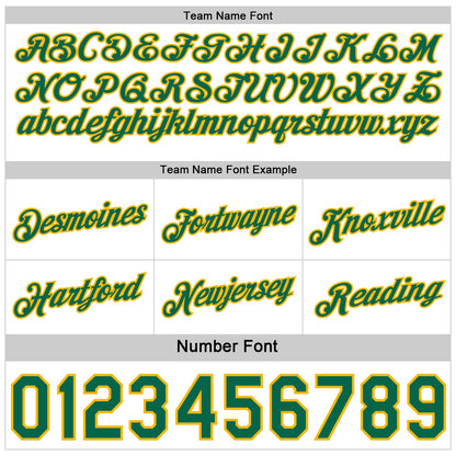 Custom Reversible Kelly Green Gold-White Double Side Star Sublimation Basketball Set Jersey