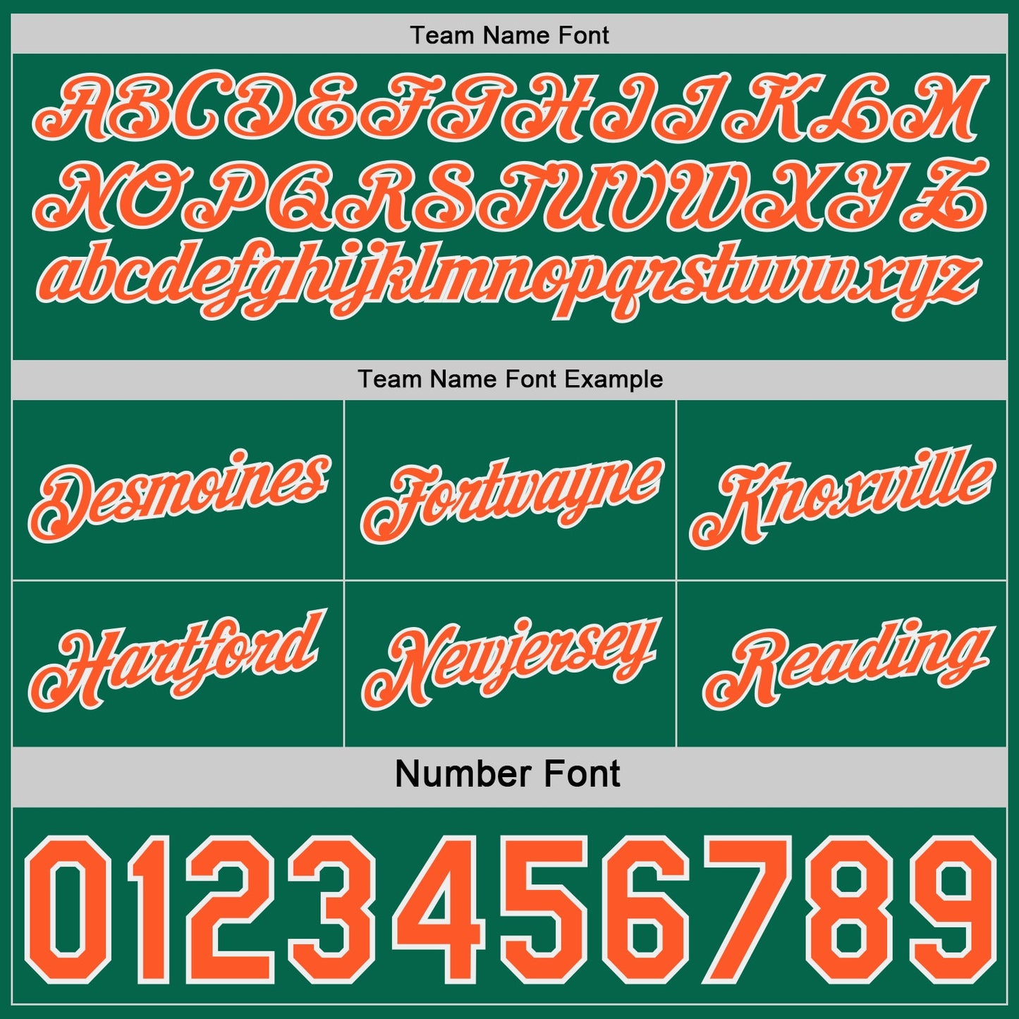 Custom Reversible Kelly Green Orange-White Double Side Star Sublimation Basketball Set Jersey