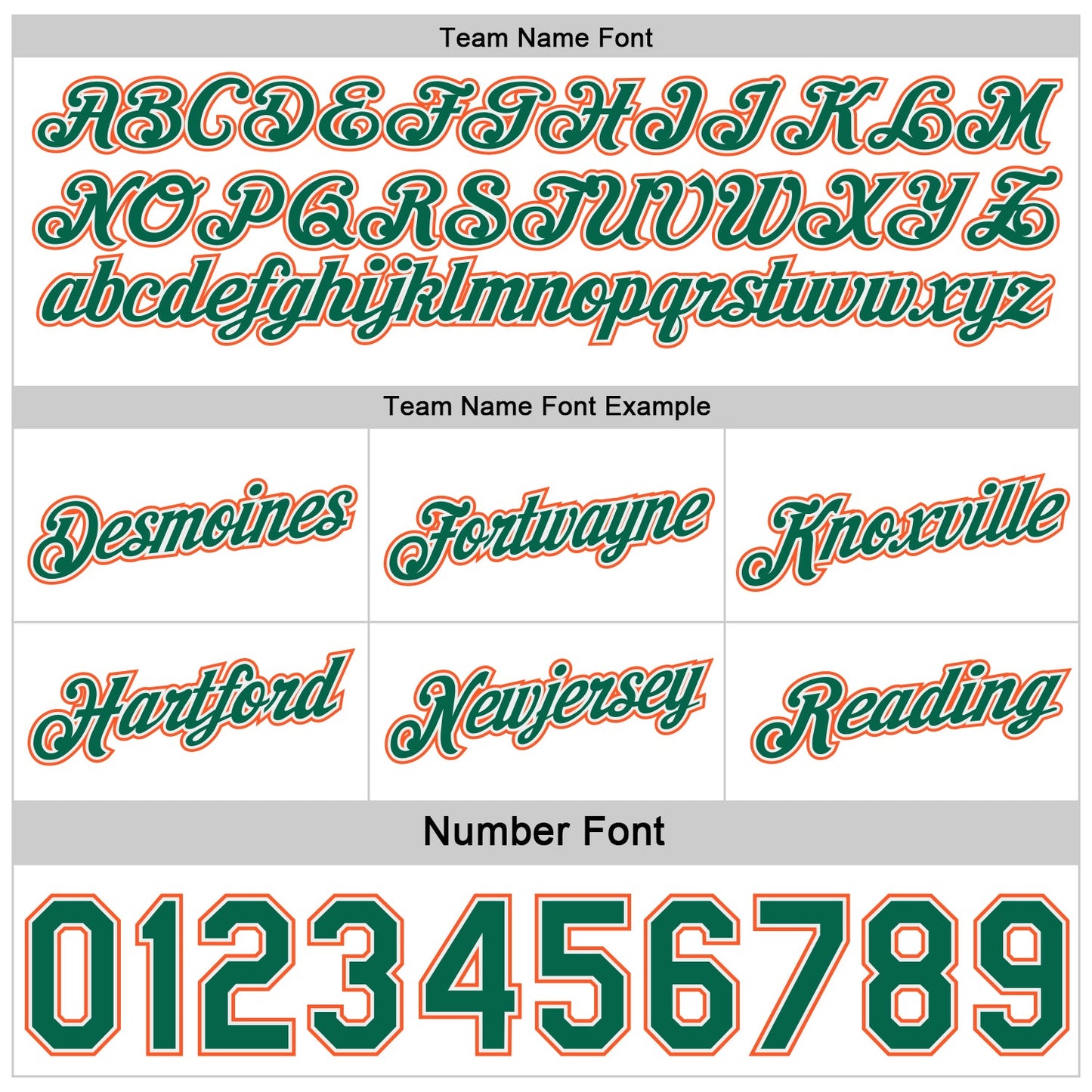 Custom Reversible Kelly Green White-Orange Double Side Star Sublimation Basketball Set Jersey